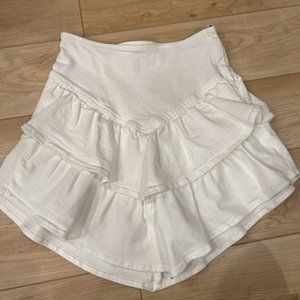 MOTHER Denim Mini Skirt